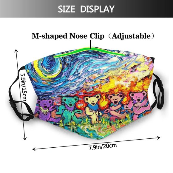 Grateful dead Face Cover Headband Balaclavas - Picture 2 of 7